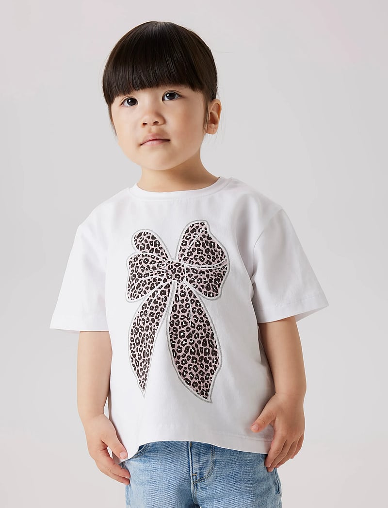 name it - NMFLEOANJA SS NREG TOP - bright white - 0