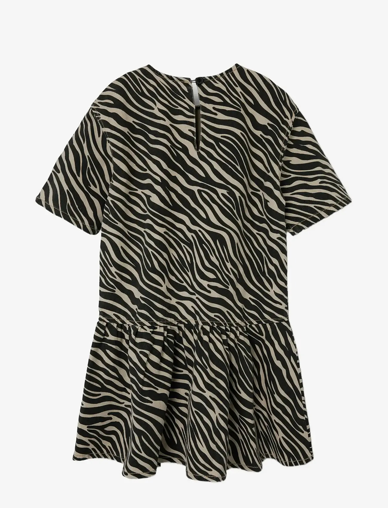 name it - NKFZEBRA TWILL SS DRESS 4003-TD D - sukienki codzienne z krótkim rękawem - cement - 2