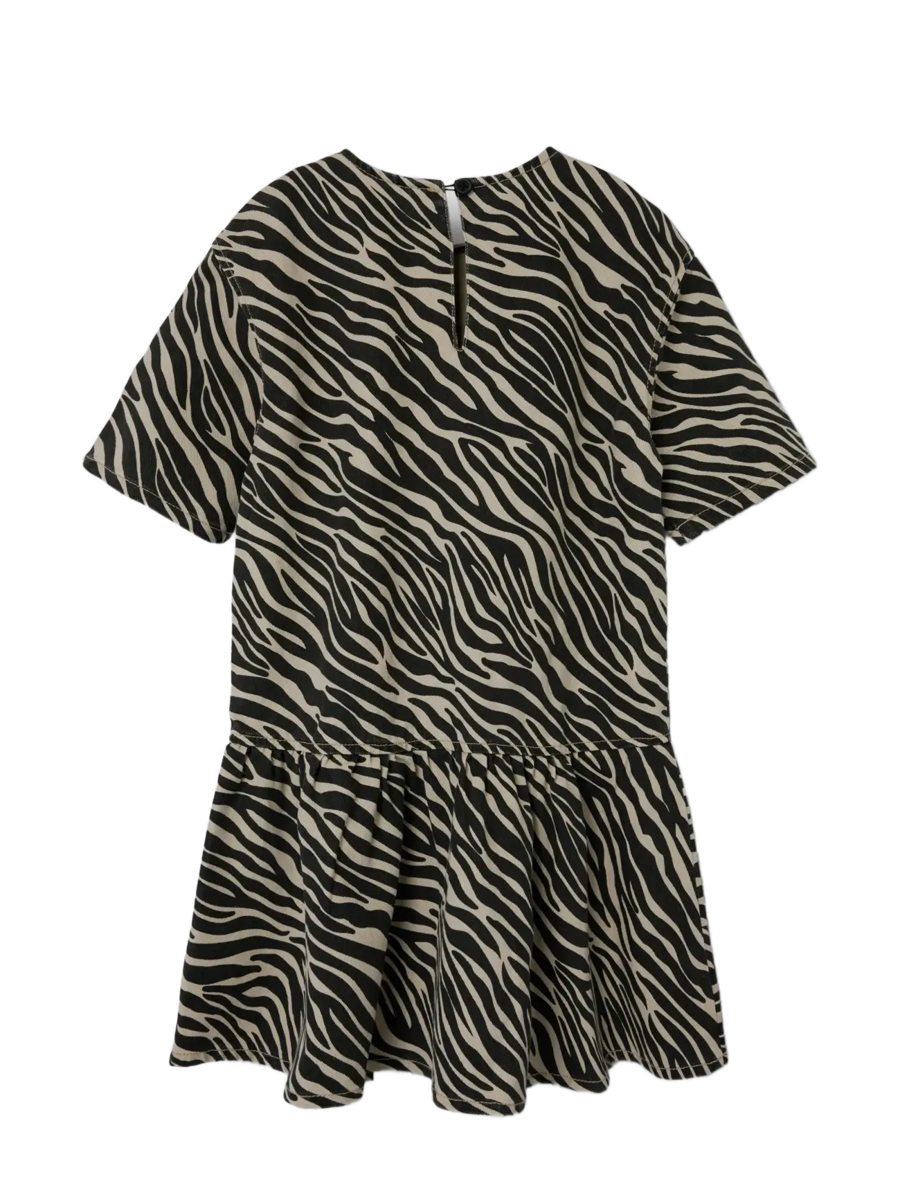 name it - NKFZEBRA TWILL SS DRESS 4003-TD D - kortærmede hverdagskjoler - cement - 2