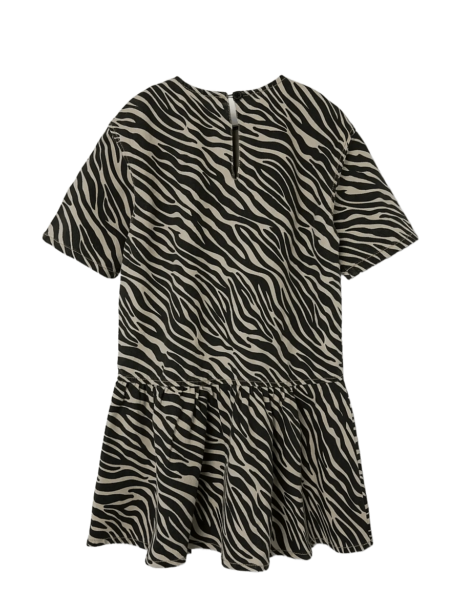 name it - NKFZEBRA TWILL SS DRESS 4003-TD D - kortærmede hverdagskjoler - cement - 2