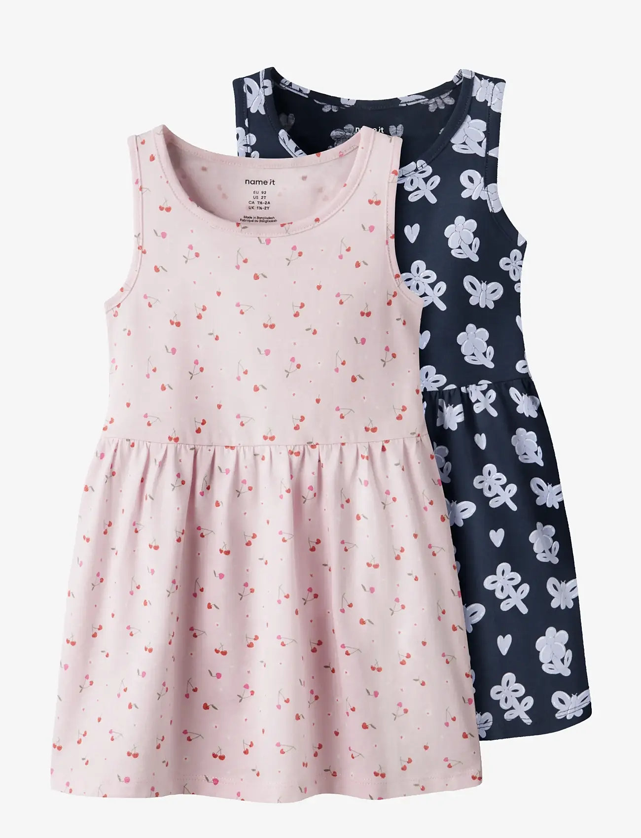 name it - NMFVILINSE 2P SL DRESS - sleeveless baby dresses - cradle pink - 0