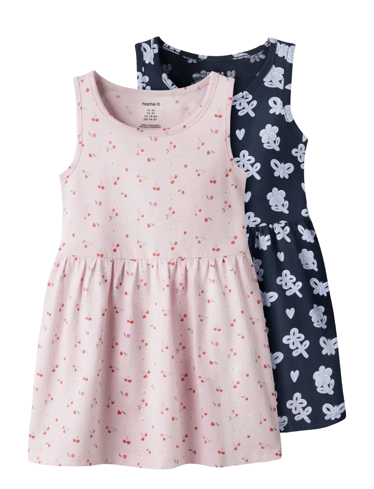 name it NMFVILINSE 2P SL DRESS - Kjoler & Nederdele - CRADLE PINK / multi