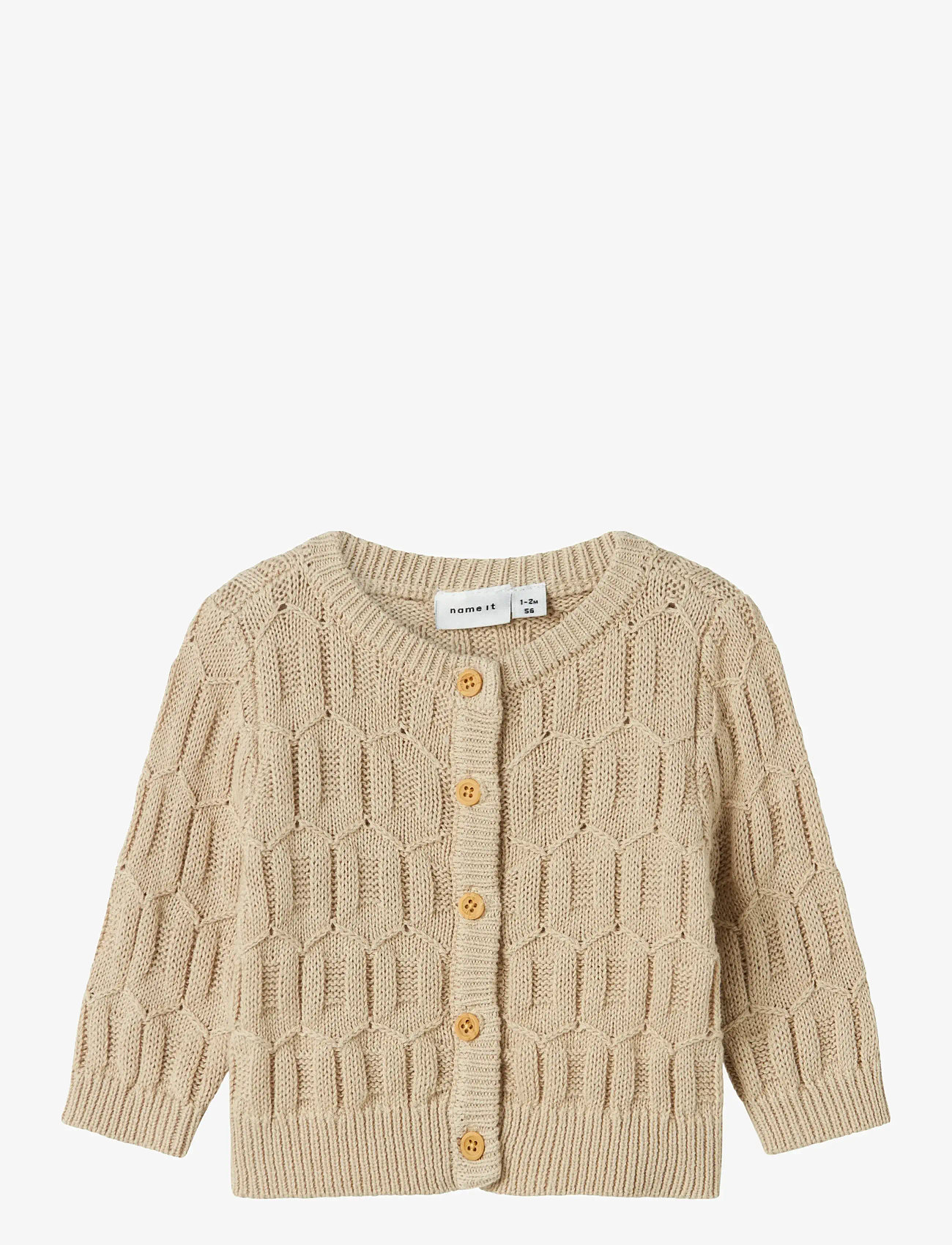 name it - NBNLOMMA LS KNIT CARD - koftor - peyote - 0