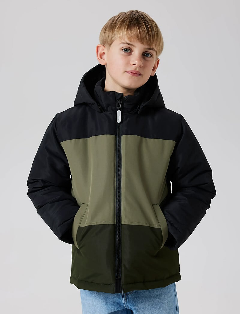 name it - NKMMAX PA JACKET BLOCK NOOS - suusajoped - dusty olive - 0