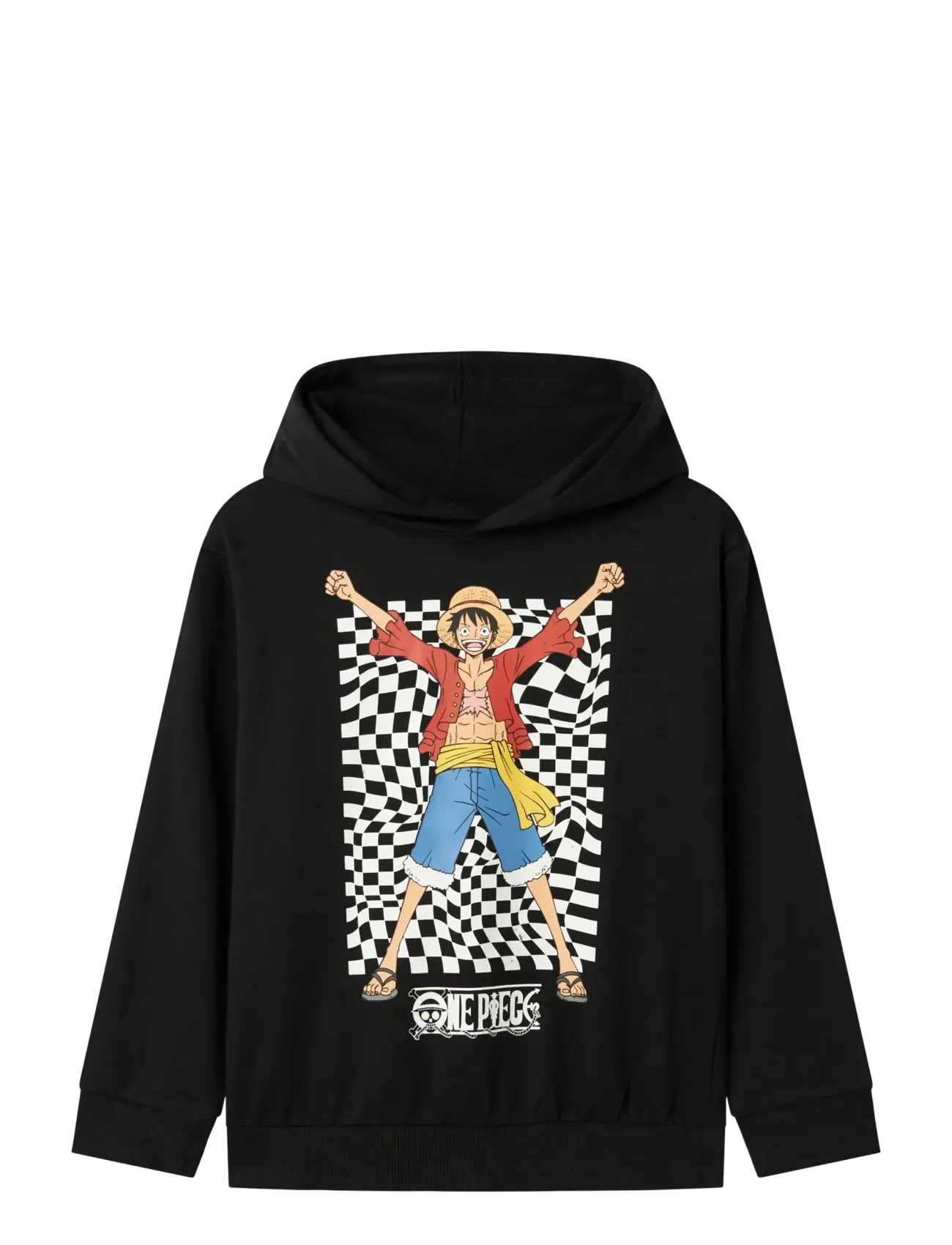 name it - NKMJUCK ONEPIECE SWEAT WH BRU NOOS VDE - huvtröjor - black - 1