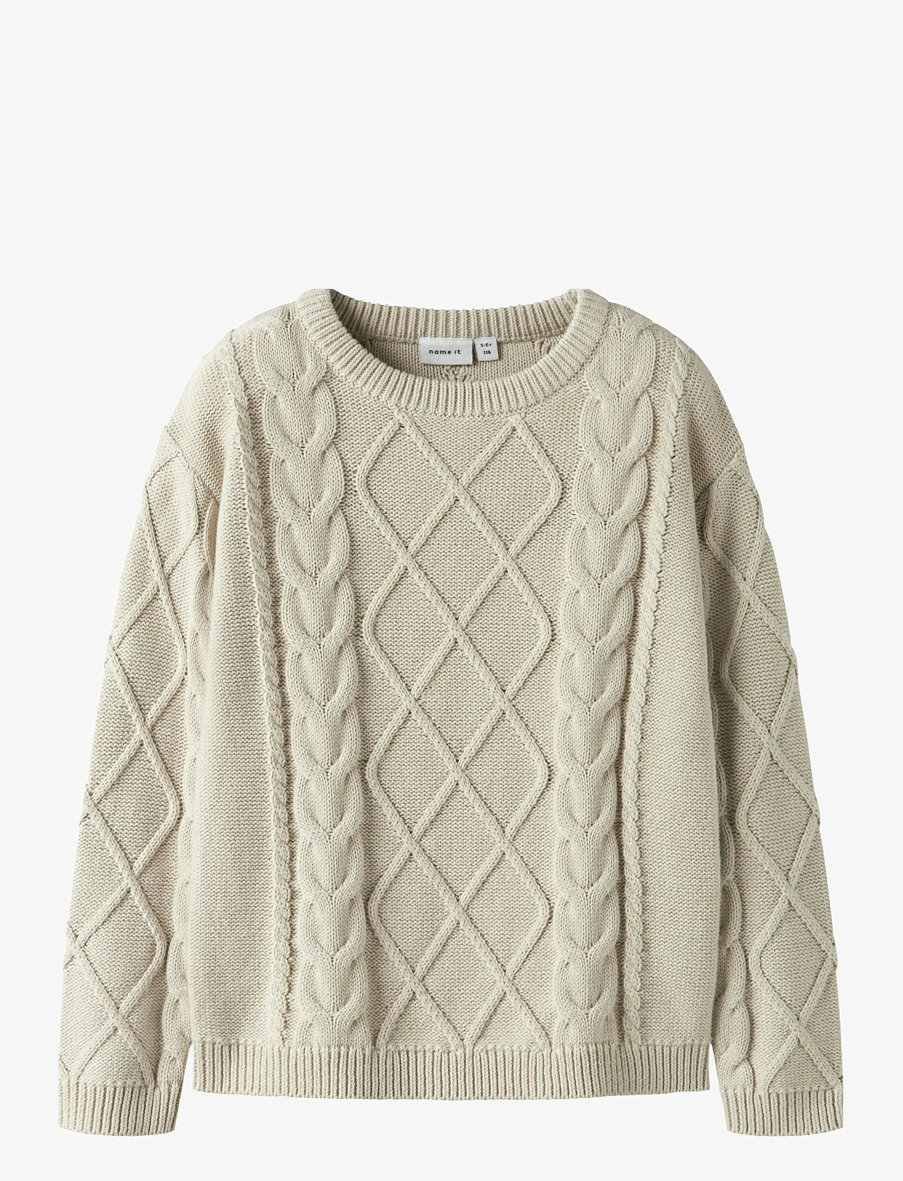 name it - NMMLYLE LS KNIT - efterårstøj - peyote - 0