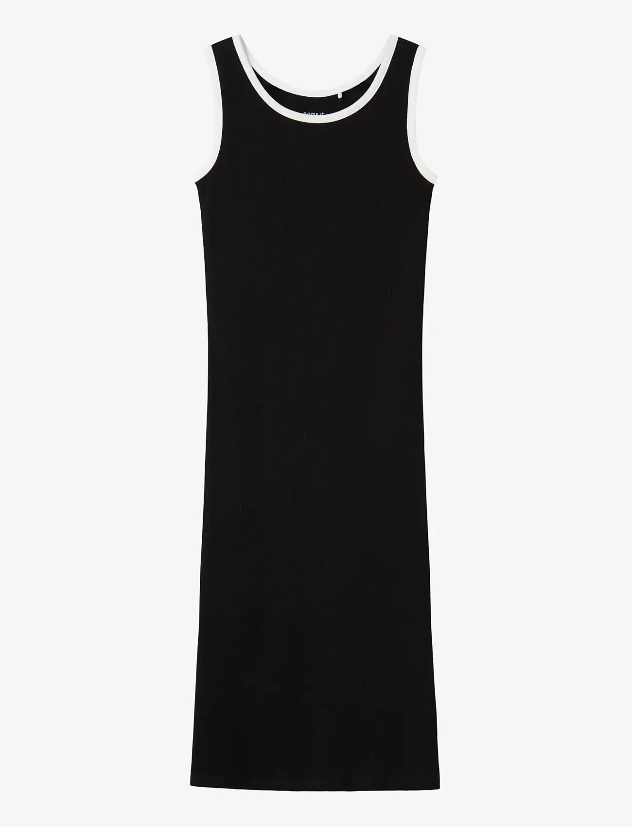 name it - NKFJALLY SLIM SL LONG DRESS - Ærmeløse hverdagskjoler - black - 0