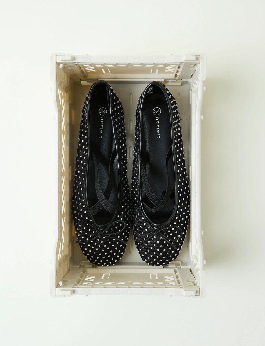 name it - NKFKALUA BALLERINA SHOE - ballerinaskor & slip-ons - black - 4