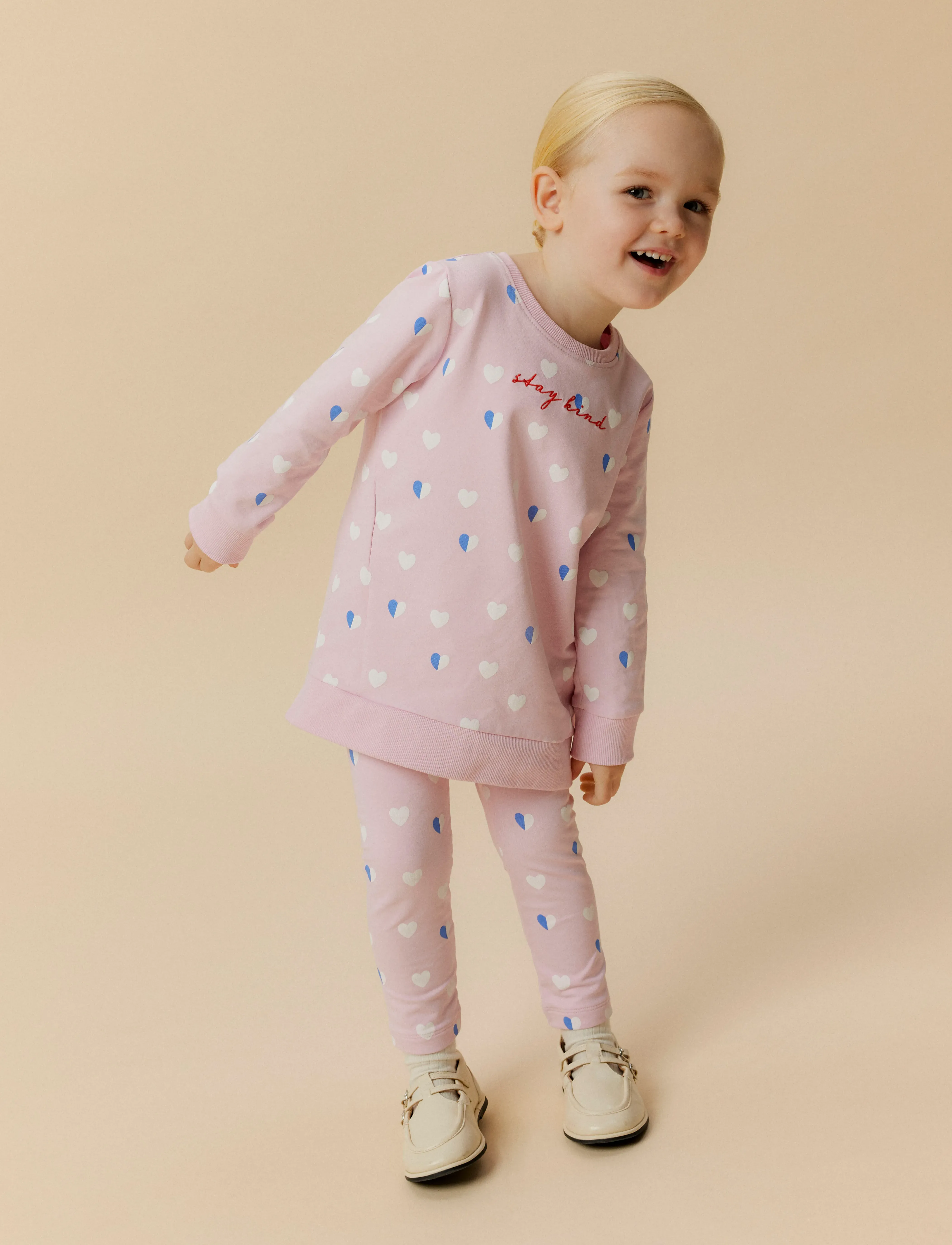 name it Nmflia Sweat Tunic Bru, 92, Pink, Sweatshirts & Hættetrøjer > Sweatshirts, Børn
