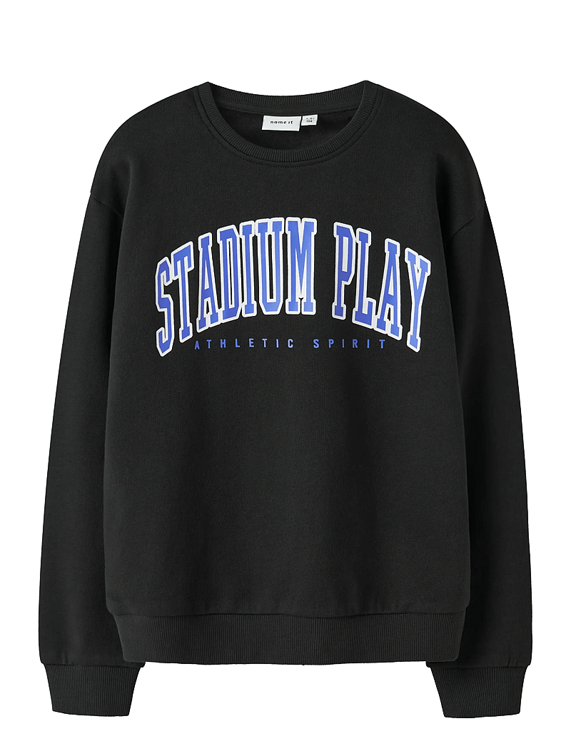 name it - NKFLIONA NREG SWEAT BRU - collegepaidat - black - 1