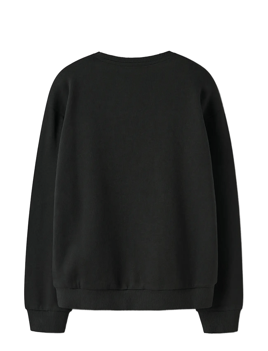 name it - NKFLIONA NREG SWEAT BRU - sweatshirts - black - 2