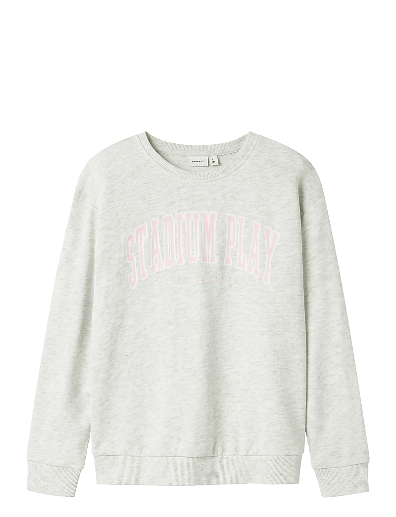 name it - NKFLIONA NREG SWEAT BRU - sweatshirts - light grey melange - 1