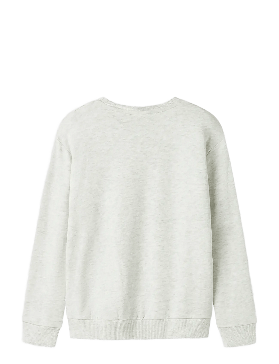 name it - NKFLIONA NREG SWEAT BRU - sweat-shirt - light grey melange - 2