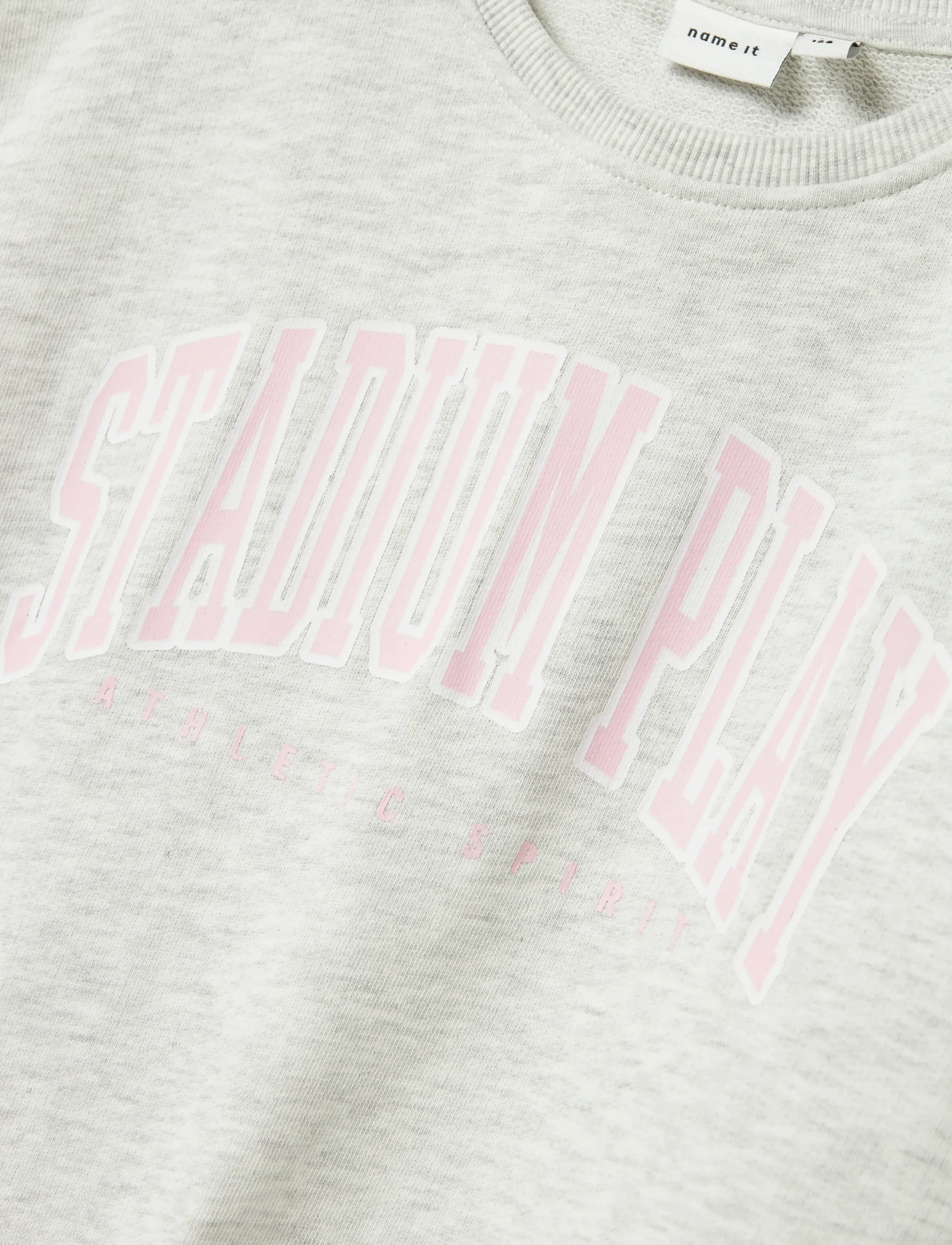 name it - NKFLIONA NREG SWEAT BRU - sweat-shirt - light grey melange - 3