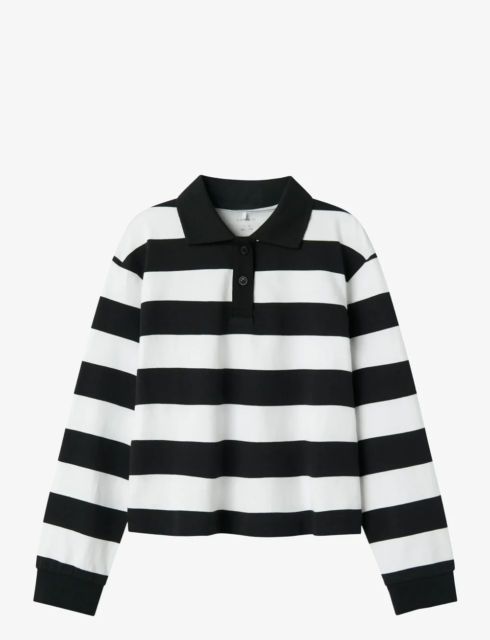 name it - NKFLILI NREG LS SH POLO BOX - långärmade pikéer - black - 0