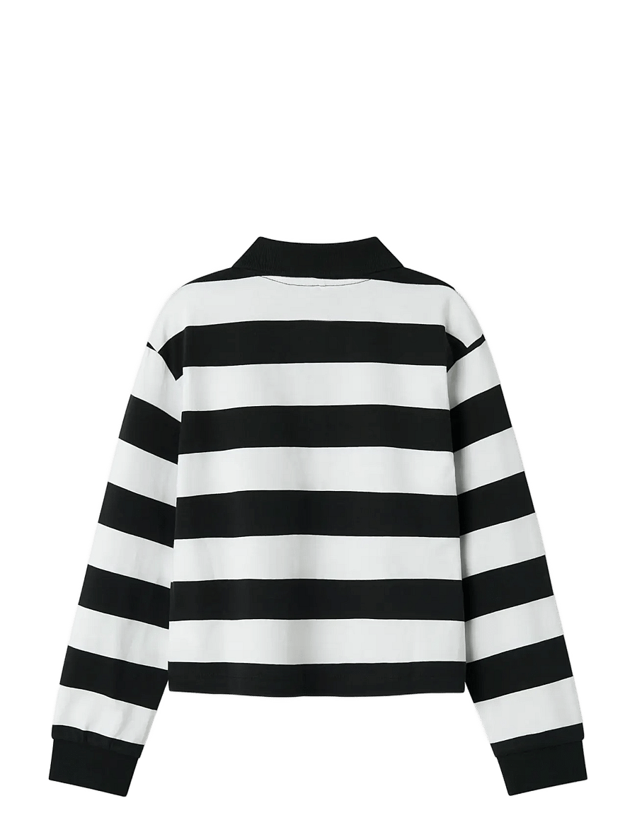 name it - NKFLILI NREG LS SH POLO BOX - langerma pólóbolir - black - 2