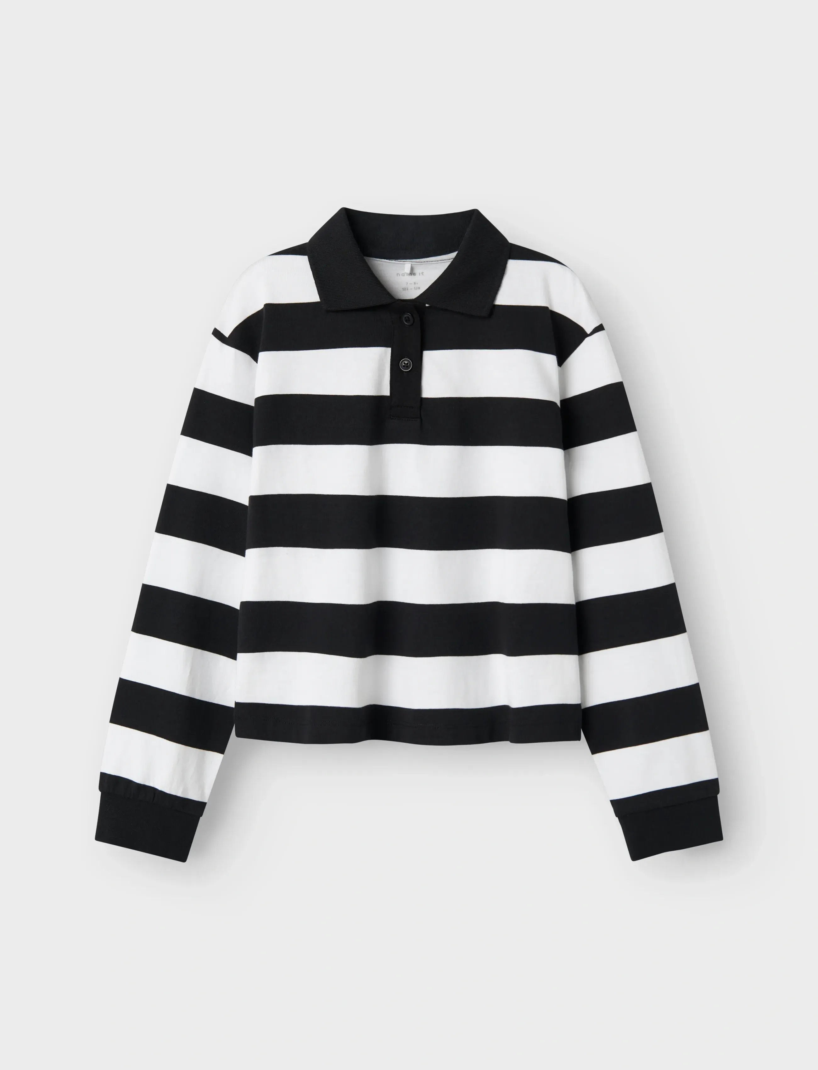 name it NKFLILI NREG LS SH POLO BOX - Langärmelig poloshirt - BLACK / navy