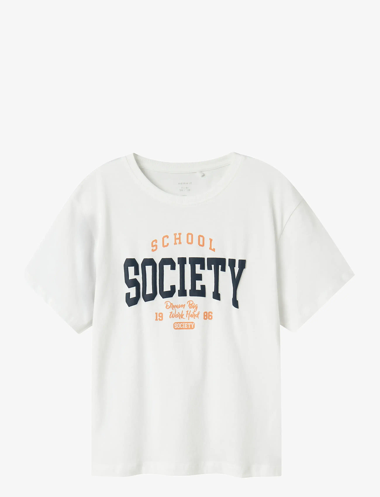 name it - NKMLADON SS NREG TOP BOX - short-sleeved t-shirts - bright white - 1