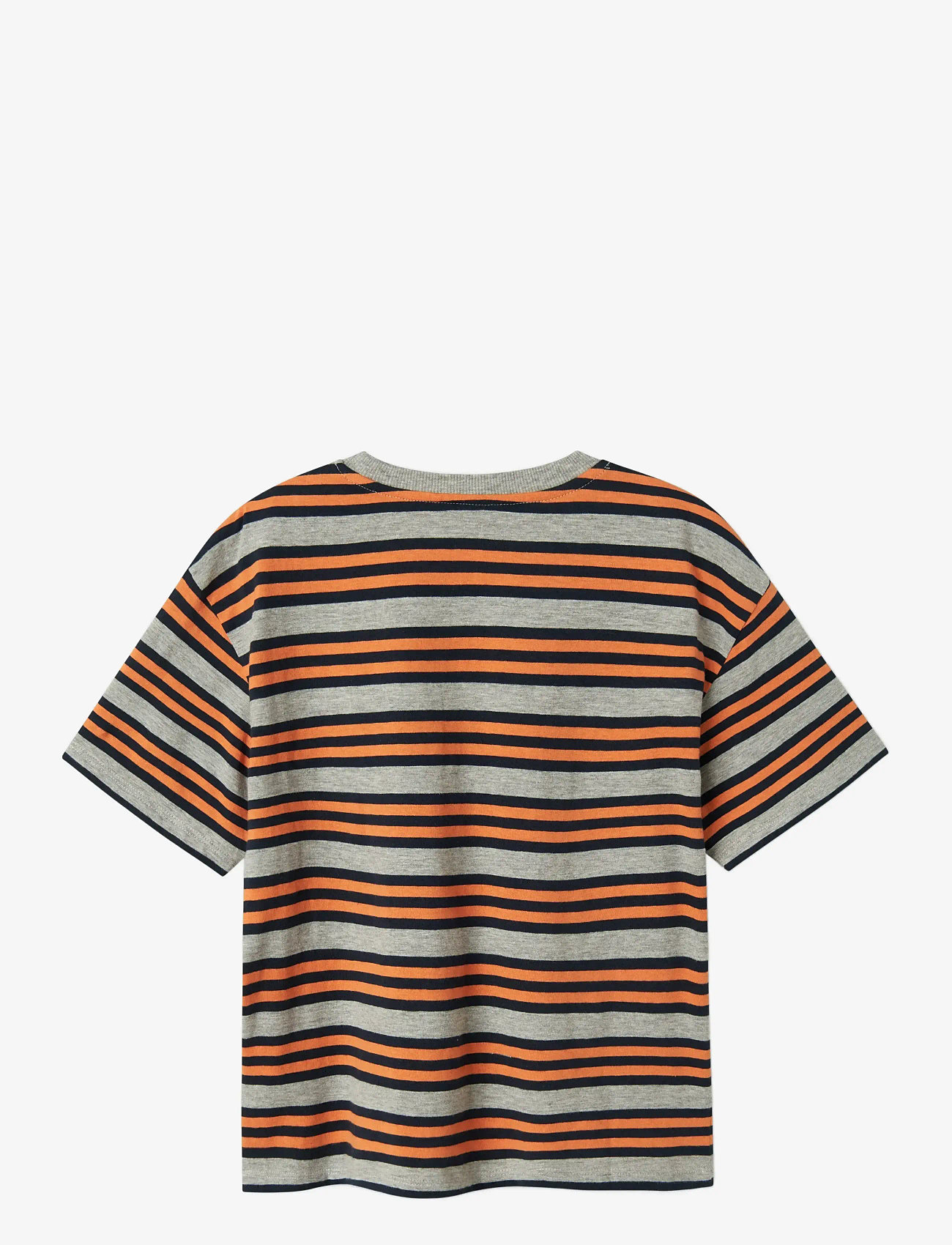 name it - NKMLESLIE SS RLX TOP - kortærmede t-shirts - grey melange - 2