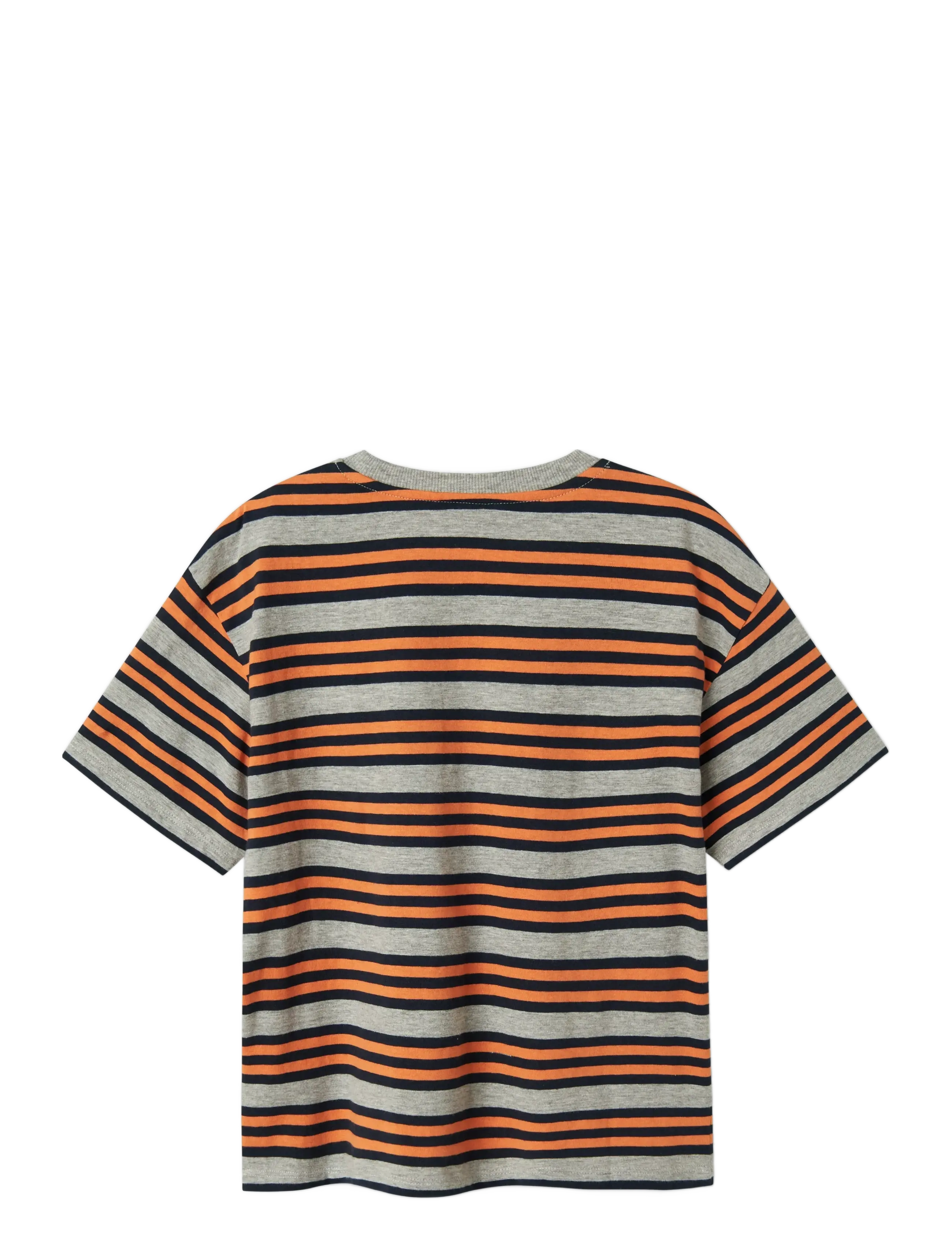 name it - NKMLESLIE SS RLX TOP - kortärmade t-shirts - grey melange - 2