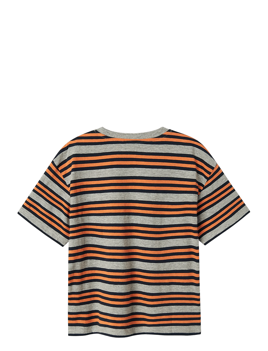 name it - NKMLESLIE SS RLX TOP - kurzärmelige - grey melange - 2