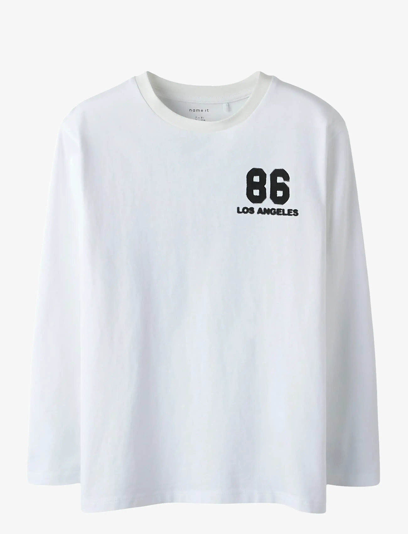 name it - NKMLAYTON LS NREG TOP BOX - langærmede t-shirts - bright white - 1