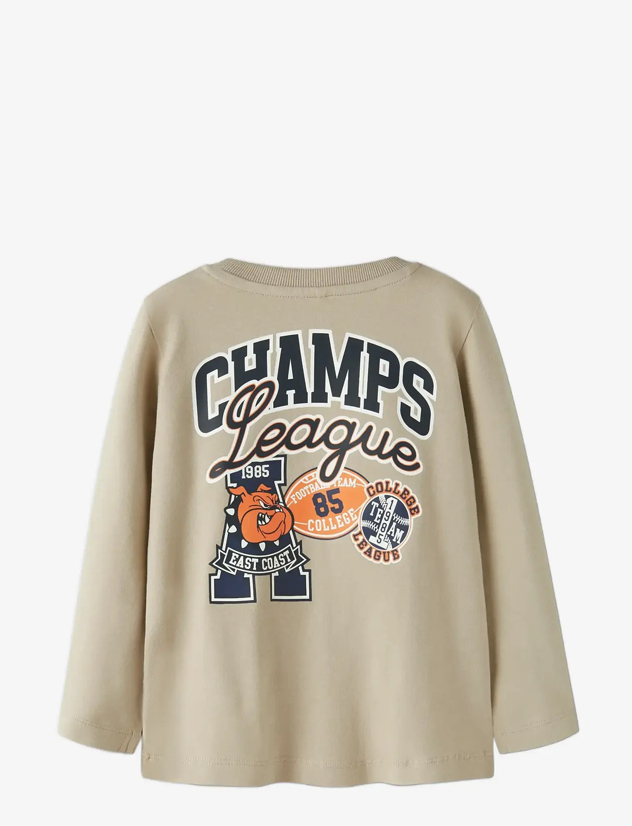 name it - NMMLAMONT LS TOP BOX - långärmade t-shirts - island fossil - 1