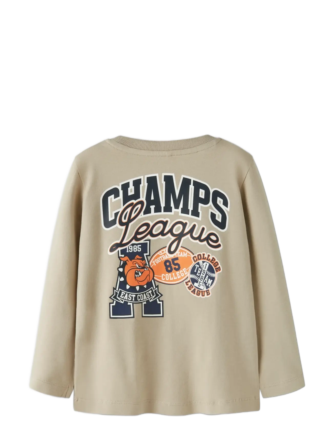 name it - NMMLAMONT LS TOP BOX - pikkade varrukatega t-särgid - island fossil - 3