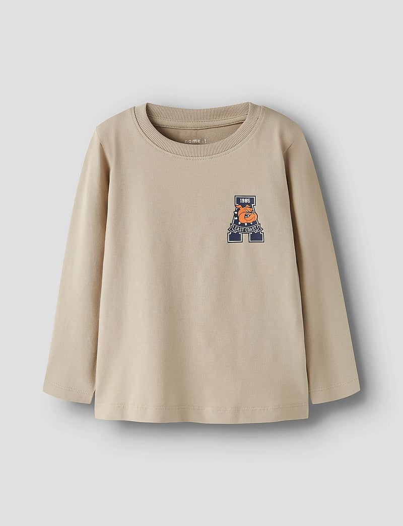 name it - NMMLAMONT LS TOP BOX - long-sleeved t-shirts - island fossil - 0