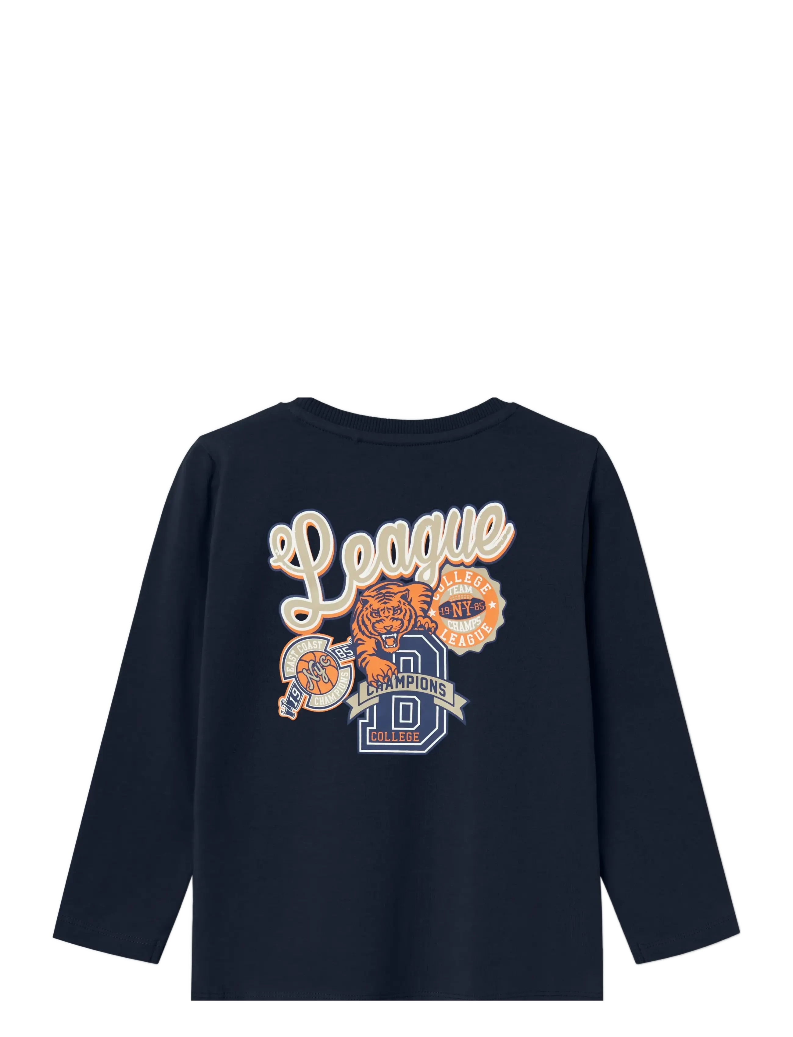 name it - NMMLAMONT LS TOP BOX - långärmade t-shirts - navy blazer - 2