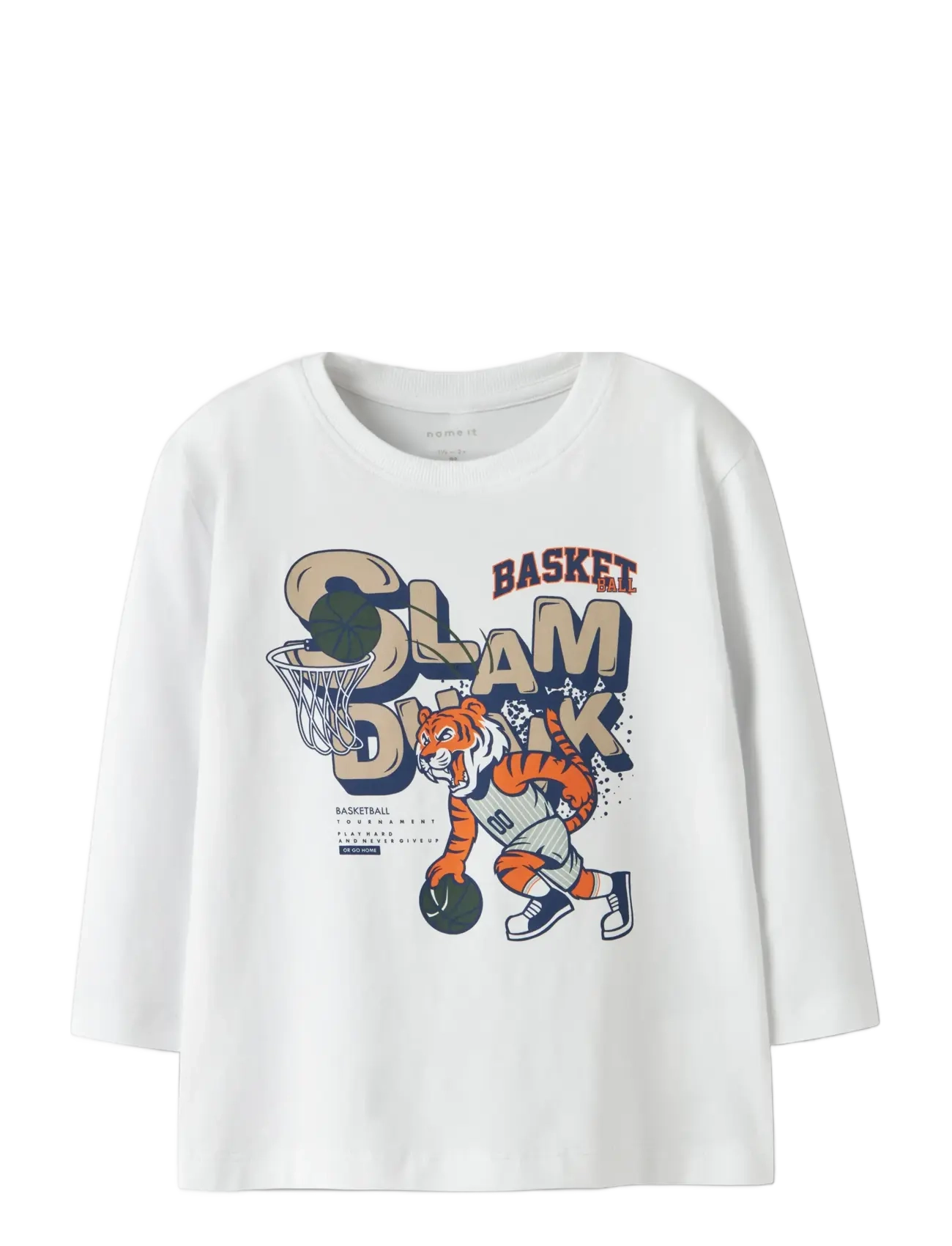 NAME IT Nmmlincom Ls Nreg Oberteil Box Weiß - 92 - Kinder