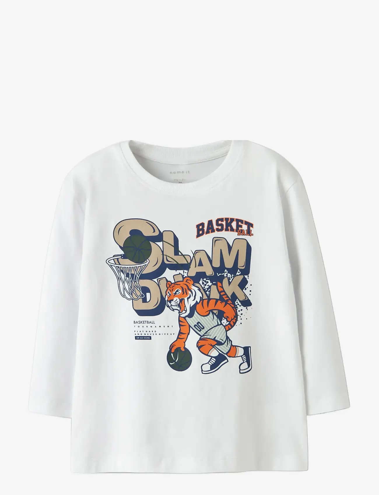 name it - NMMLINCOM LS NREG TOP BOX - langærmede t-shirts - bright white - 0