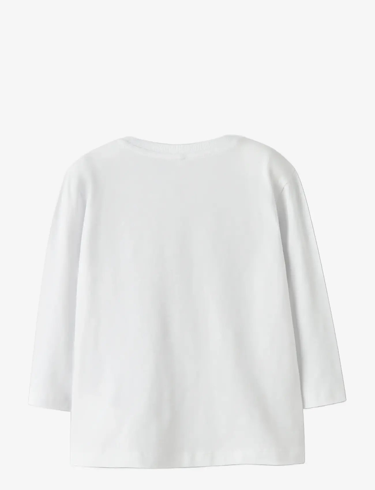 name it - NMMLINCOM LS NREG TOP BOX - langærmede t-shirts - bright white - 1