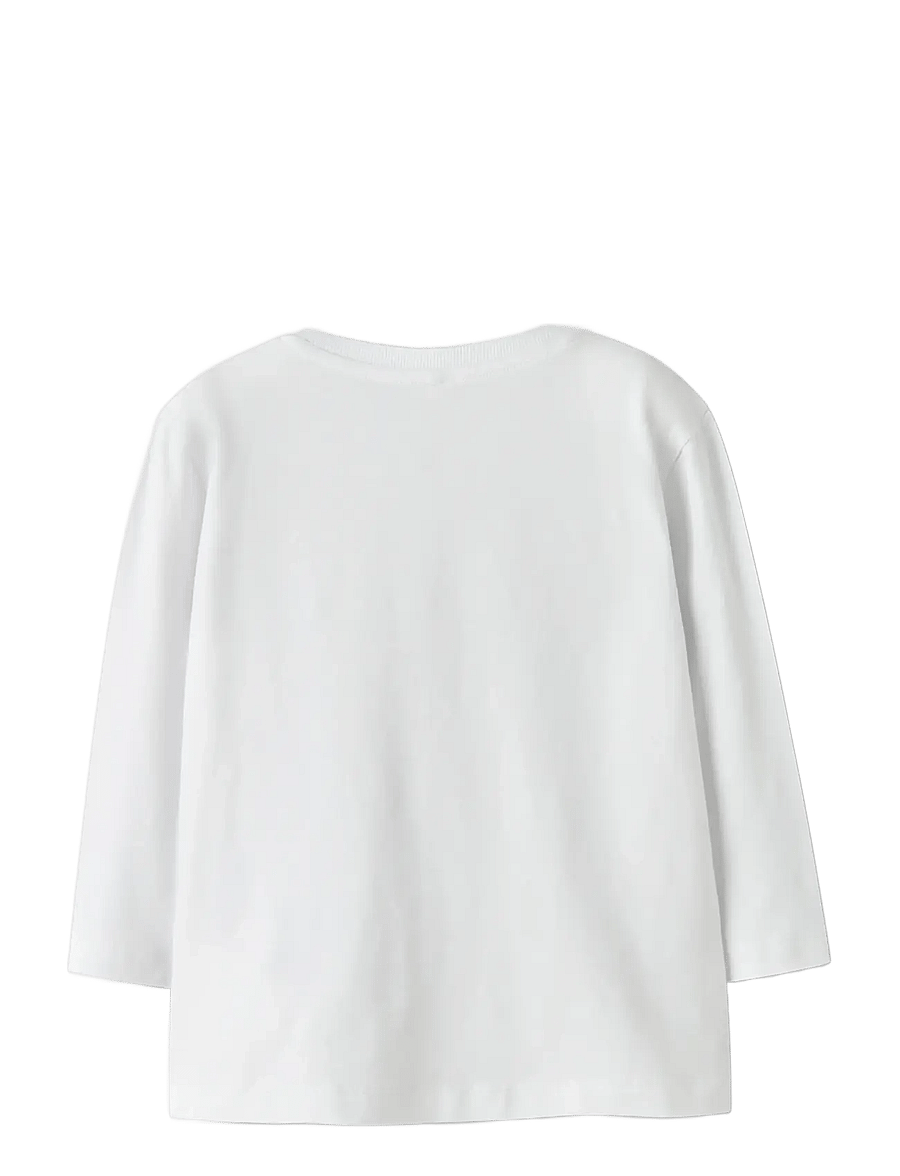 name it - NMMLINCOM LS NREG TOP BOX - langærmede t-shirts - bright white - 1