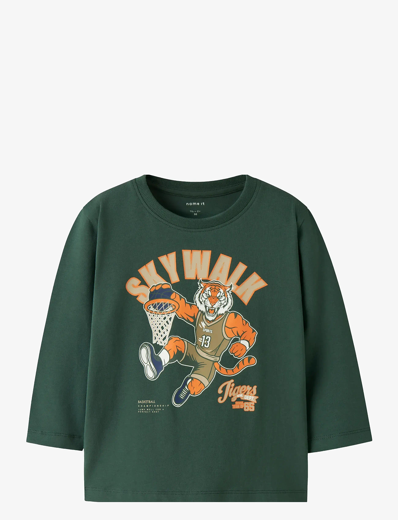 name it - NMMLINCOM LS NREG TOP BOX - langærmede t-shirts - garden topiary - 0