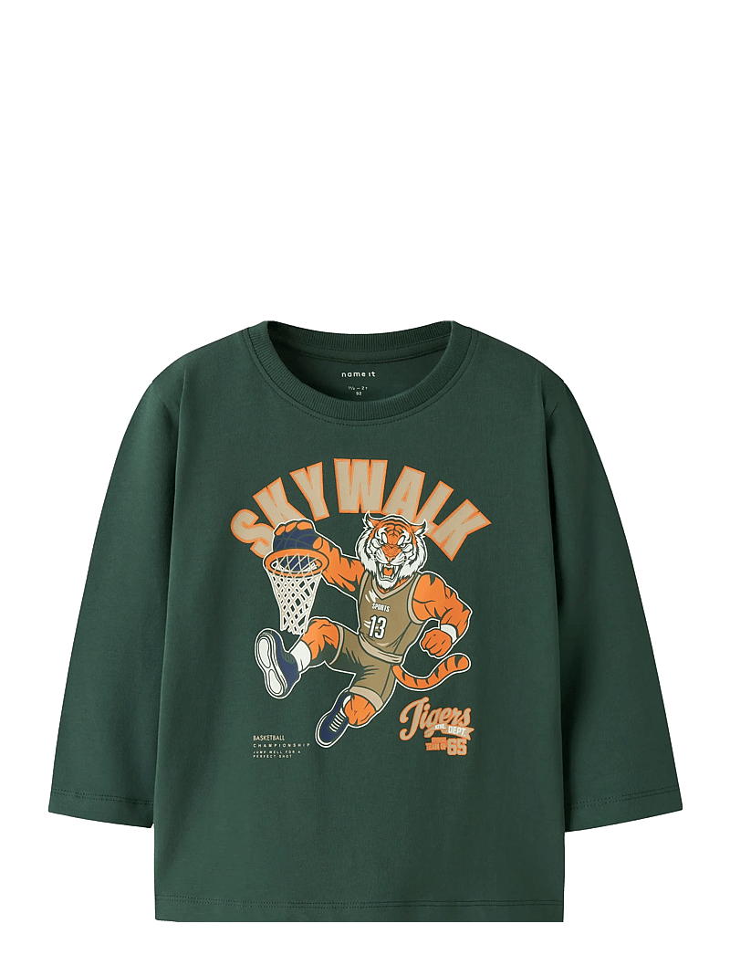 name it - NMMLINCOM LS NREG TOP BOX - langærmede t-shirts - garden topiary - 0