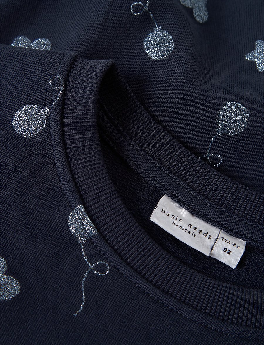 name it - NMFVILUBA LS NREG SWEAT UNB - sweatshirts - navy blazer - 3