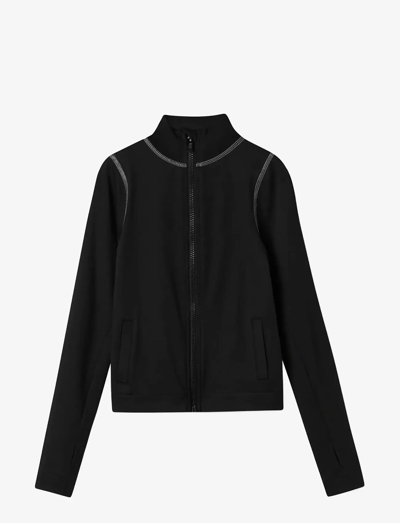 name it - NKFLENETTE LS SH SLIM CARD - sweatshirts - black - 3