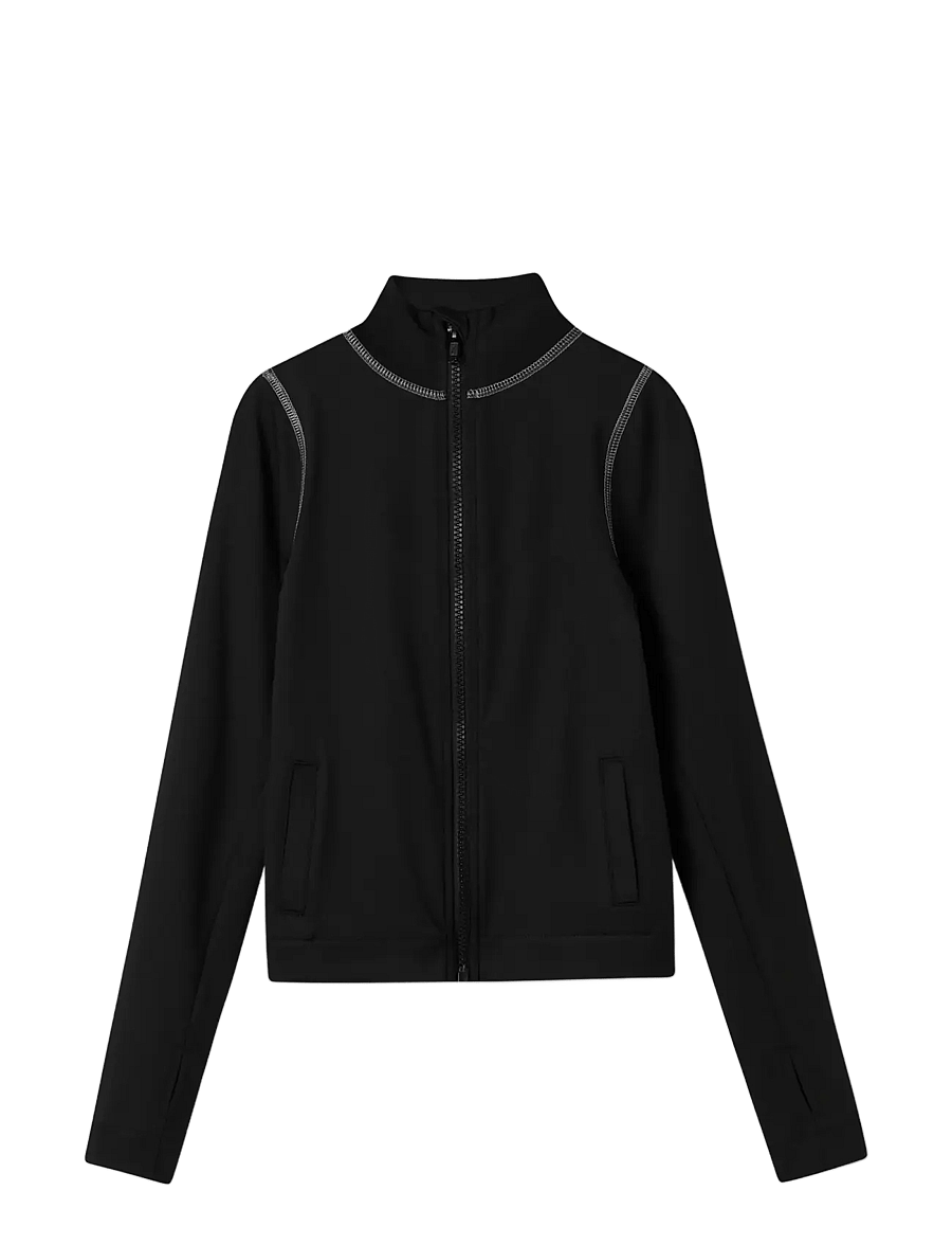 name it - NKFLENETTE LS SH SLIM CARD - dressipluusid - black - 3