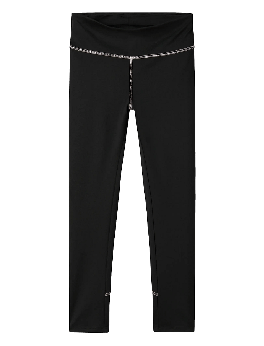 name it - NKFLENETTE SLIM LEGGING - leggings - black - 0