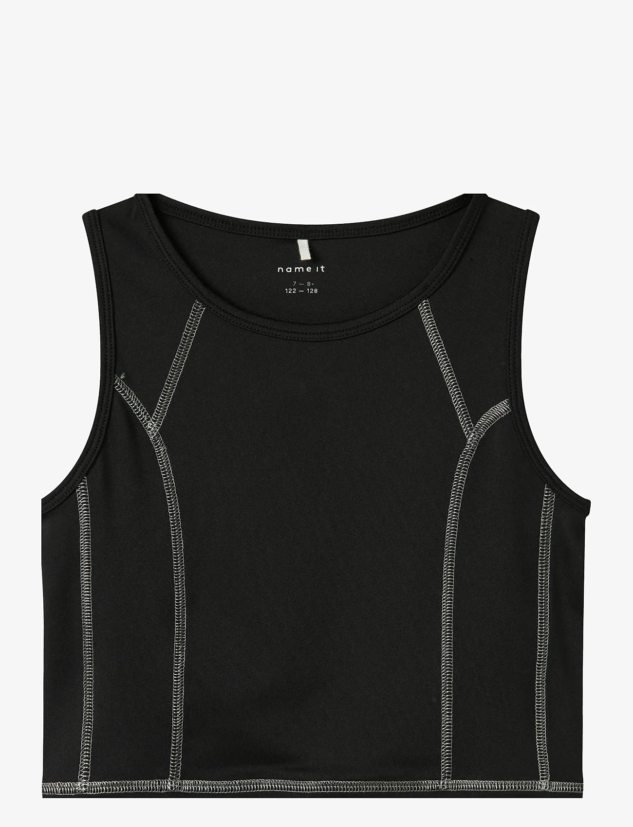name it - NKFLENETTE SLIM SL SH TOP - tank top - black - 1