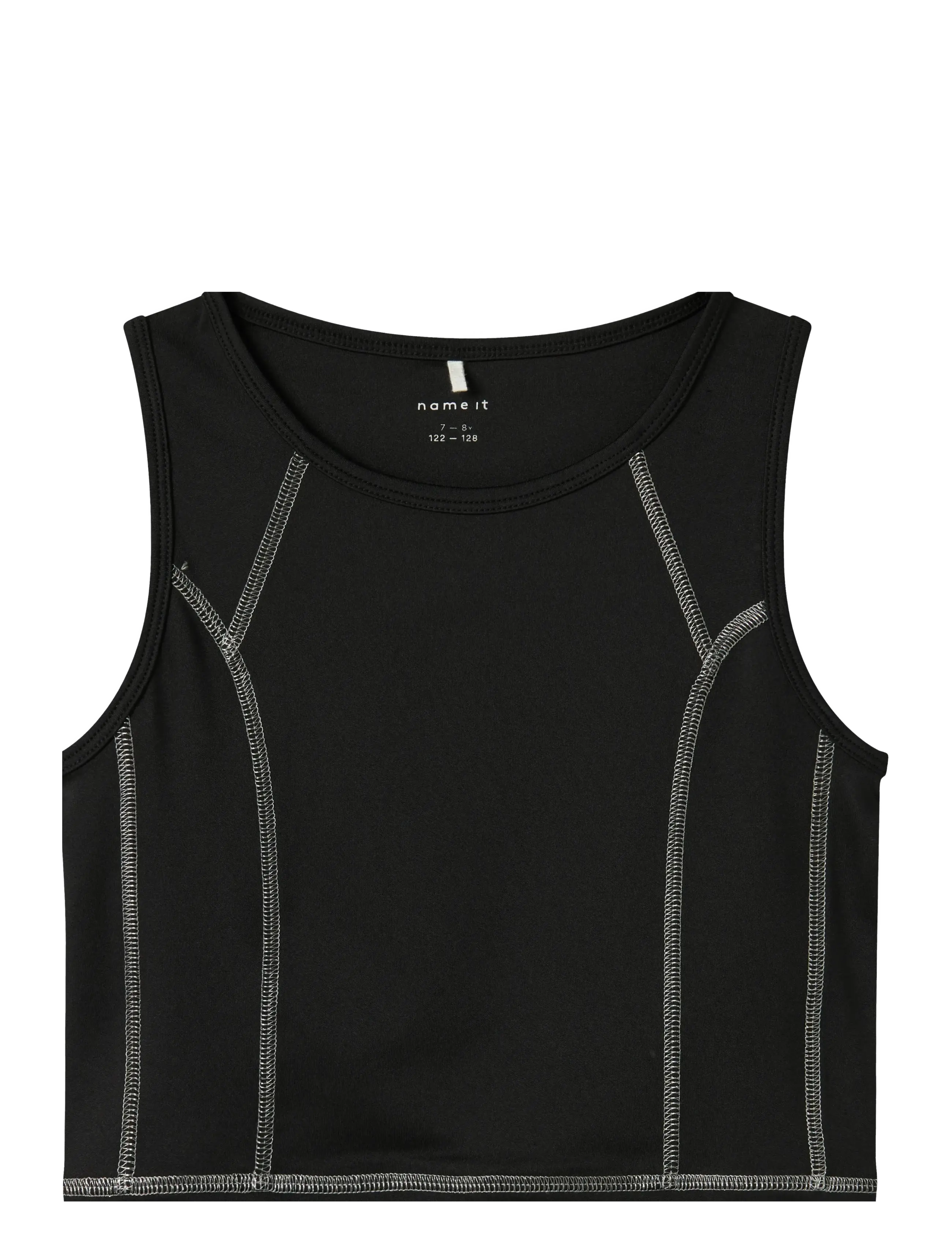 name it NKFLENETTE SLIM SL SH TOP - 4 for 3 - BLACK / black