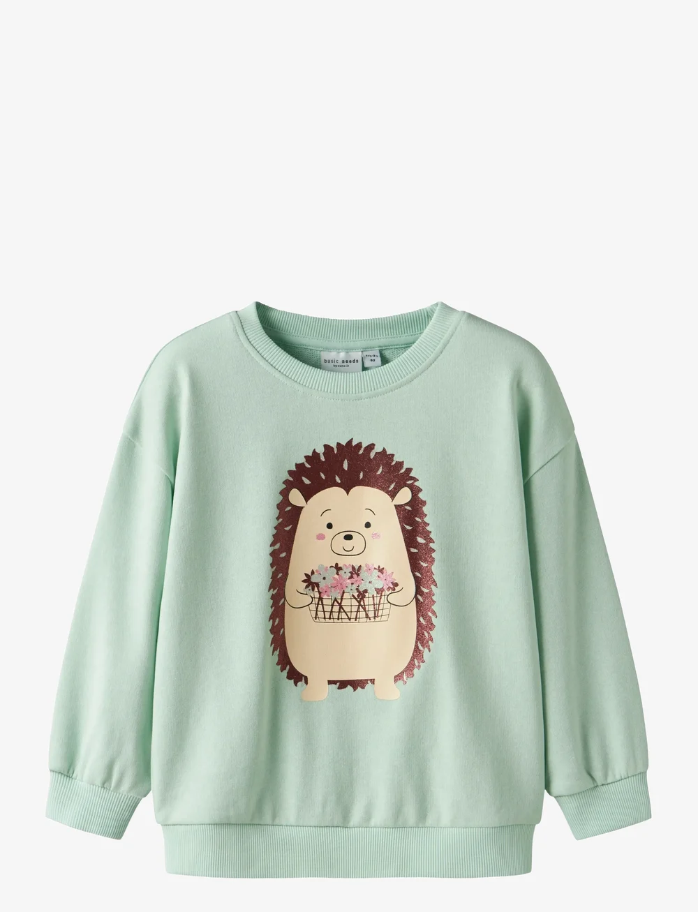name it - NMFVALONA LS LONG RLX SWEAT UNB - sweatshirts - gossamer green - 1
