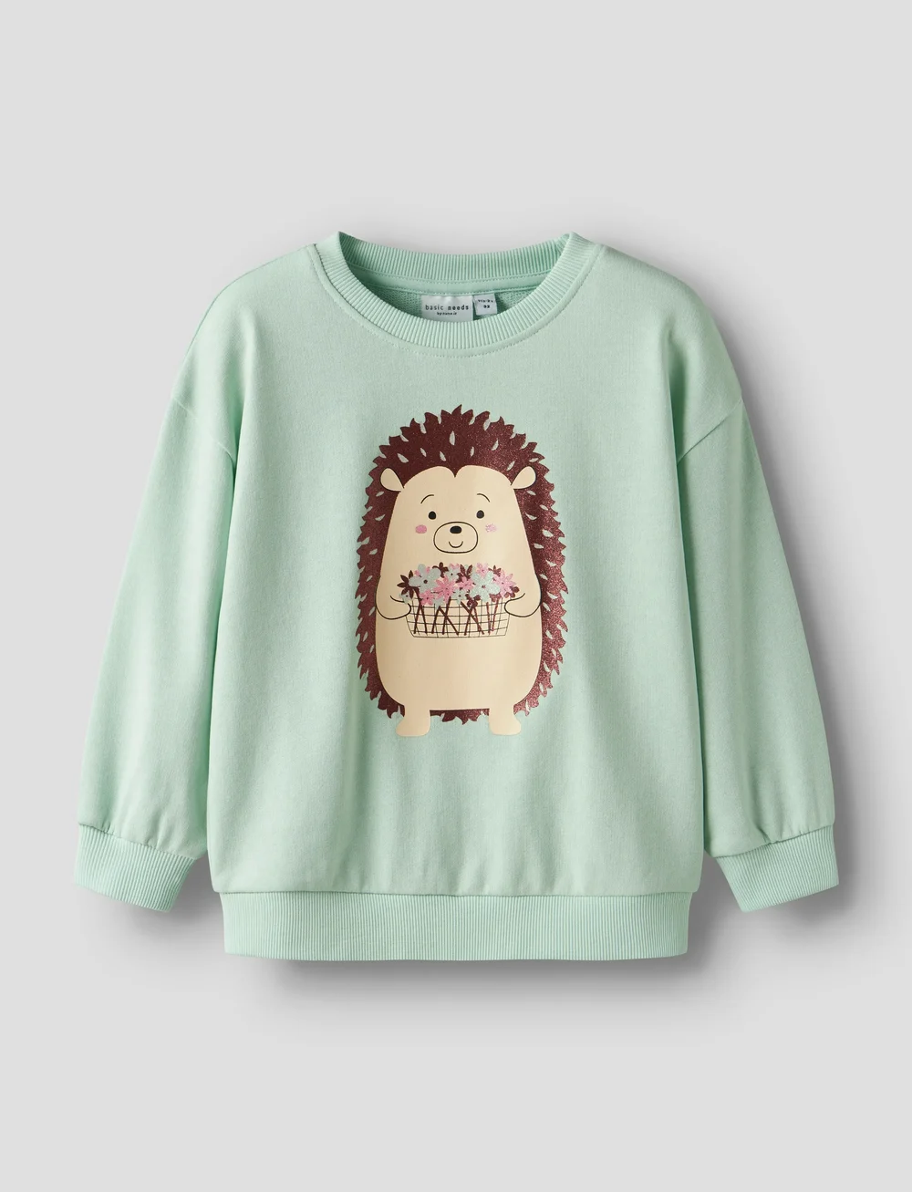 name it - NMFVALONA LS LONG RLX SWEAT UNB - sweatshirts - gossamer green - 3
