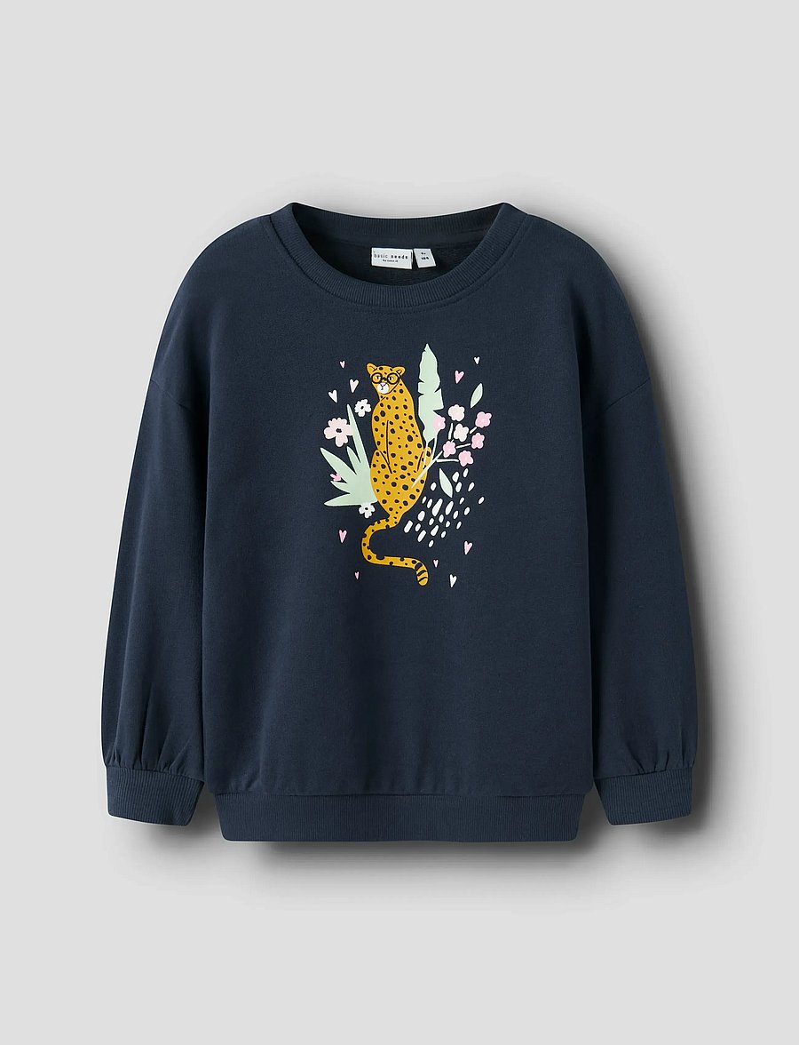 name it - NMFVALONA LS LONG RLX SWEAT UNB - sweatshirts - navy blazer - 3