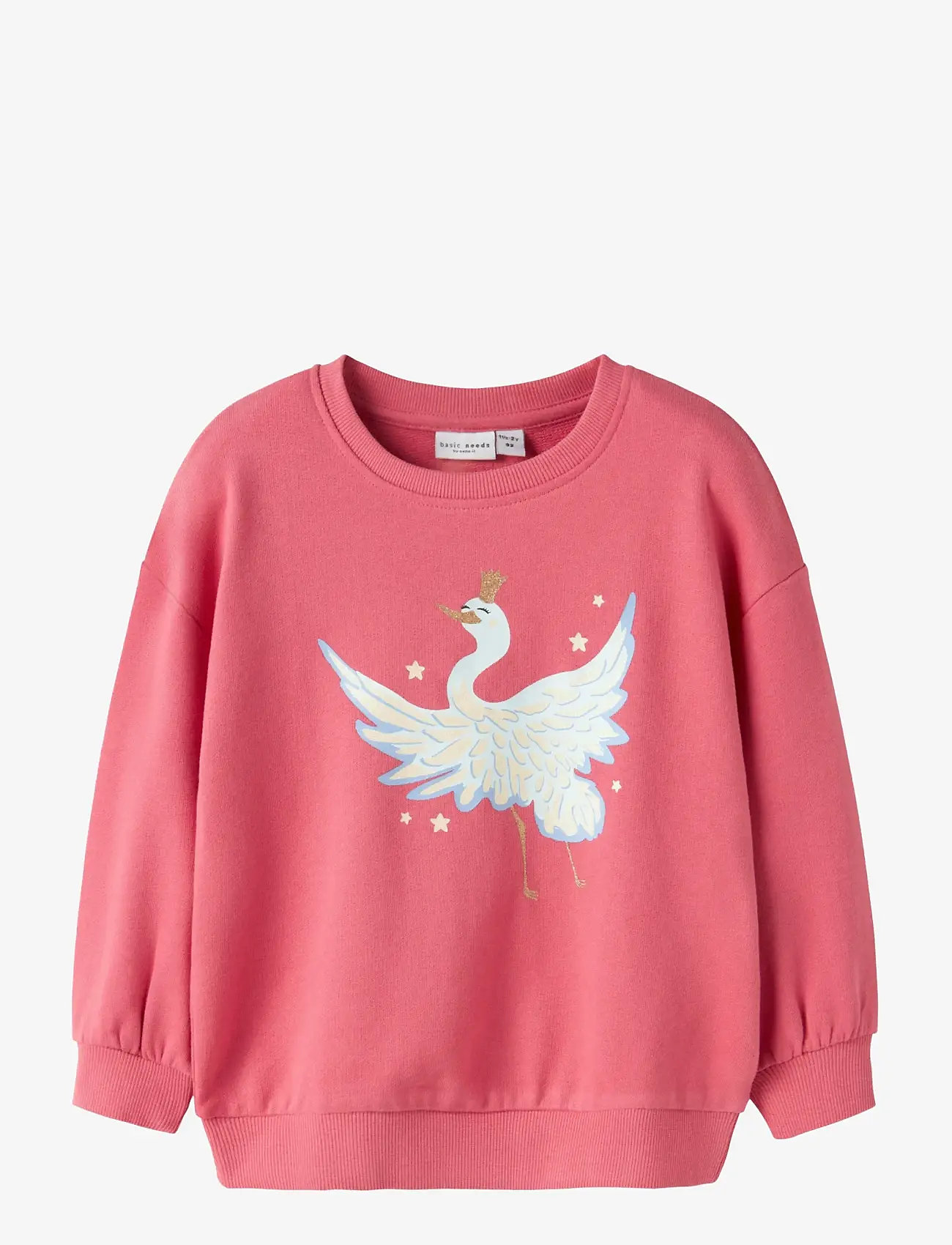 name it - NMFVALONA LS LONG RLX SWEAT UNB - sweatshirts - rapture rose - 1