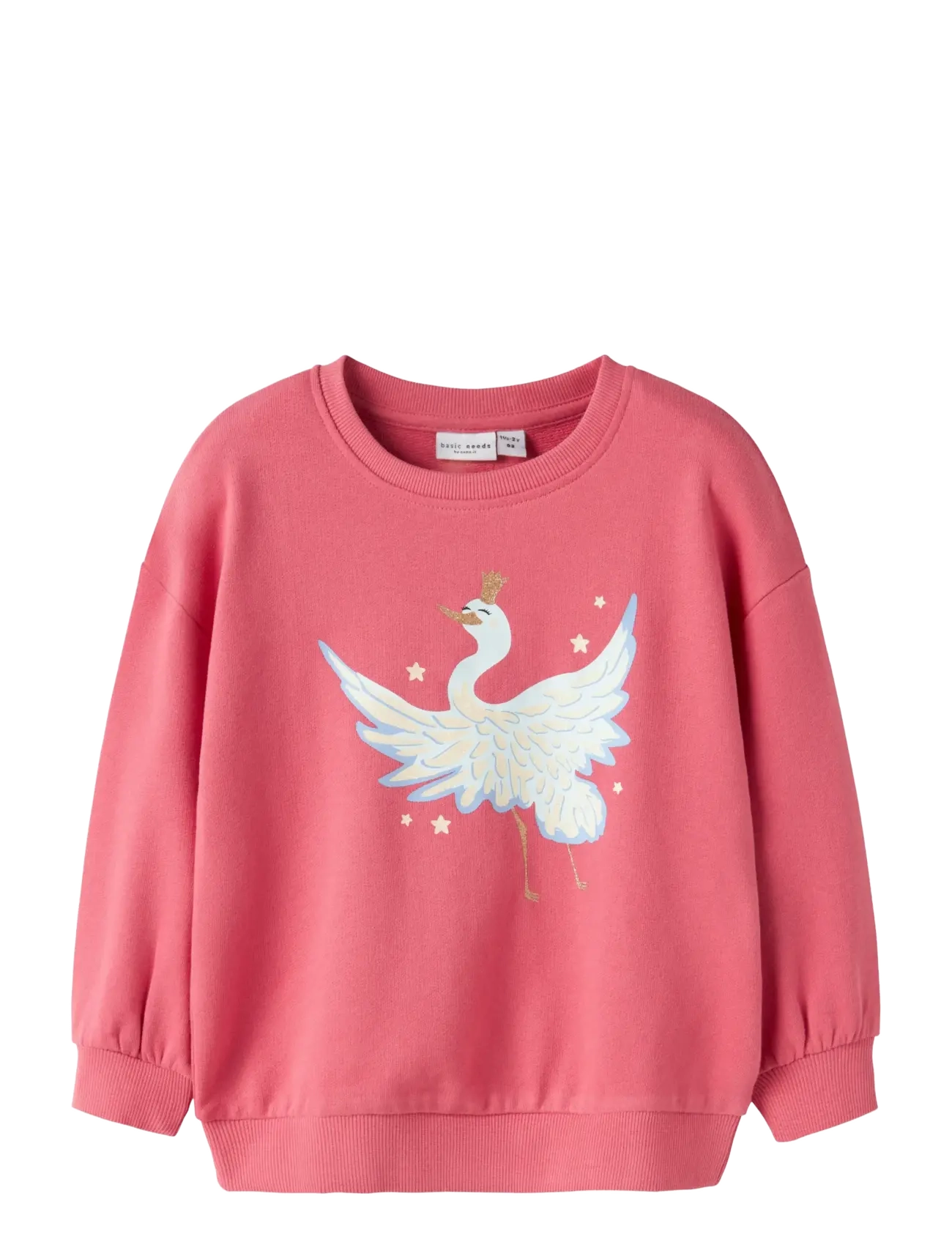 name it NMFVALONA LS LONG RLX SWEAT UNB - Oberteile - RAPTURE ROSE / pink/rose