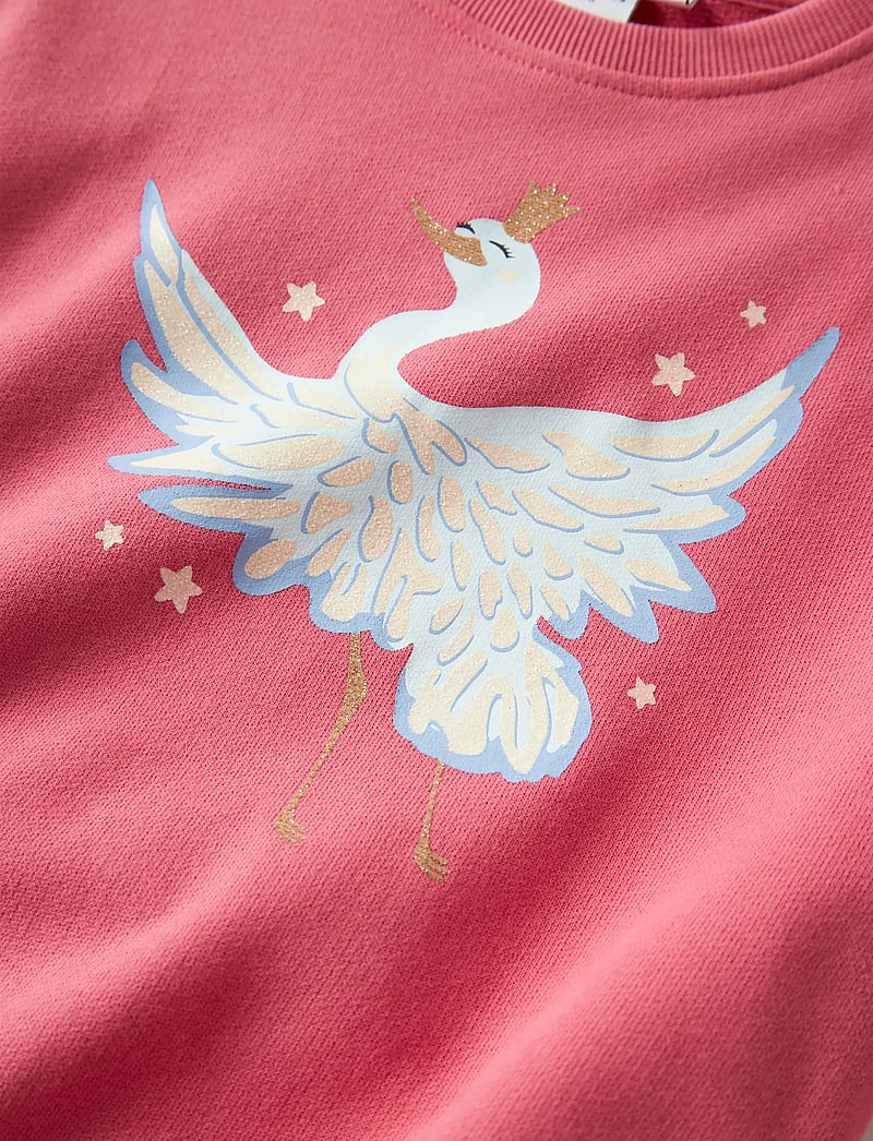 name it - NMFVALONA LS LONG RLX SWEAT UNB - sweatshirts - rapture rose - 0