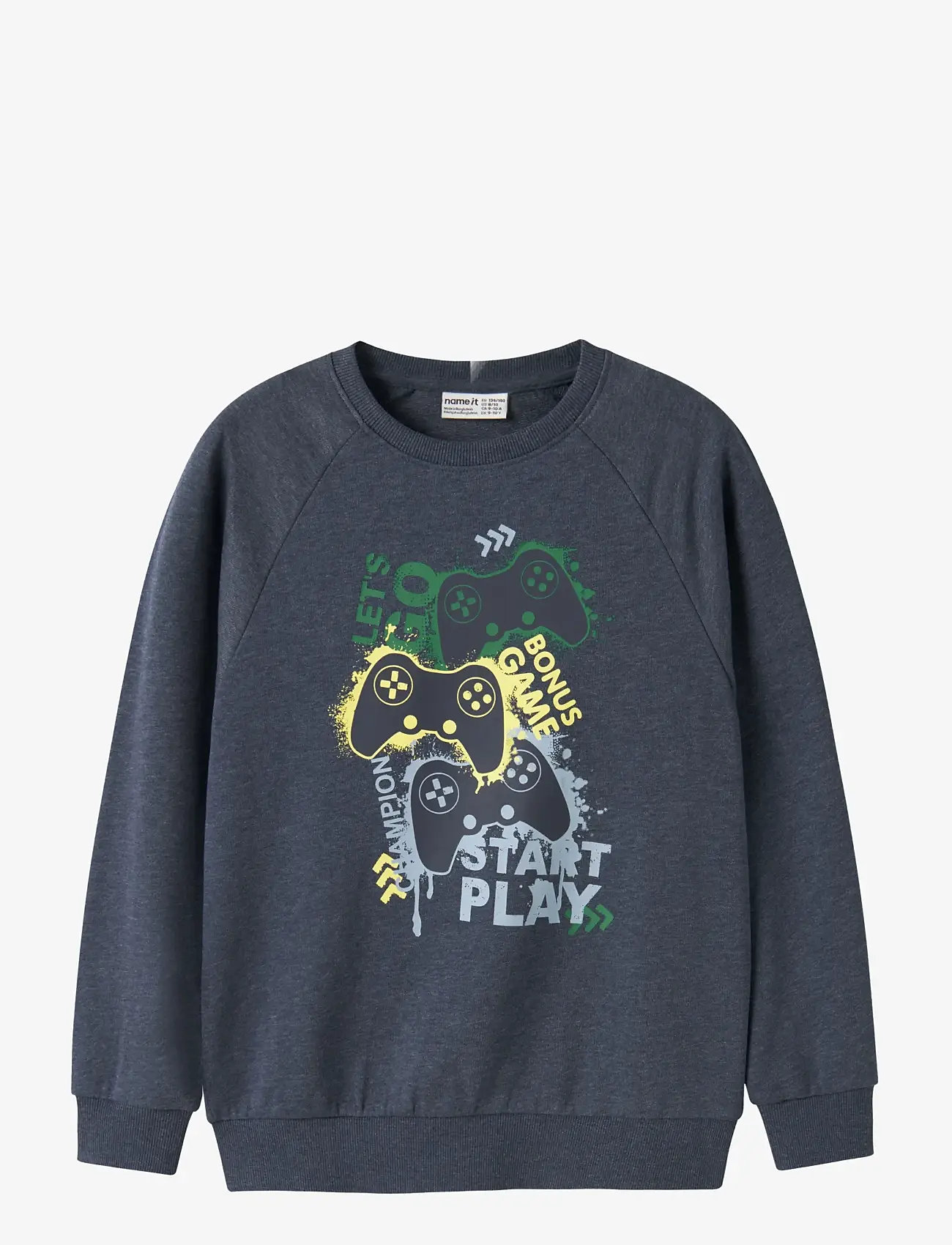 name it - NKMVION LS NREG SWEAT UNB - sweatshirts - navy blazer - 0