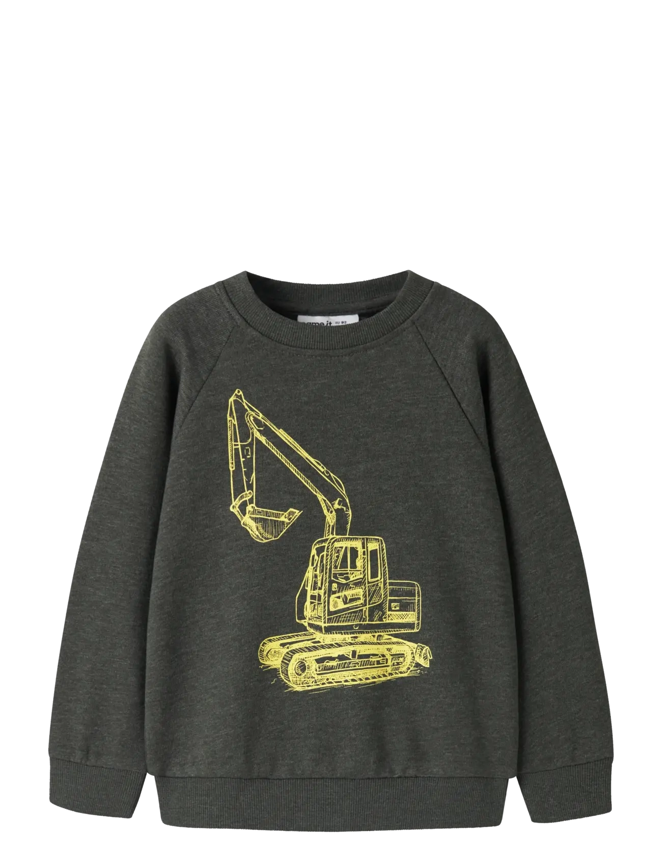 name it NMMVION LS NREG SWEAT UNB - Alussärgid - PEAT / grey